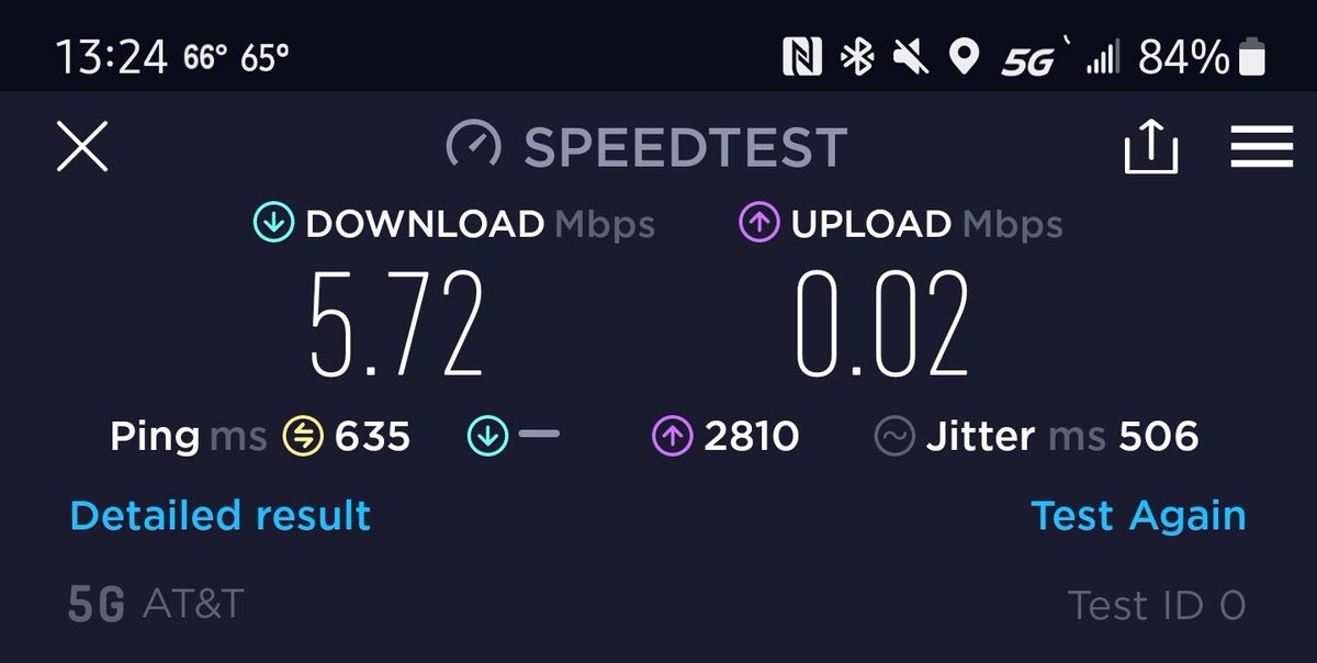 Todd911's tweet photo. Having a hard time believing this 5G thing is better. Jackson TN has been showing 5G for a while...its worse than 3G @ATT what's with your service? https://t.co/M4AjN3S9x3