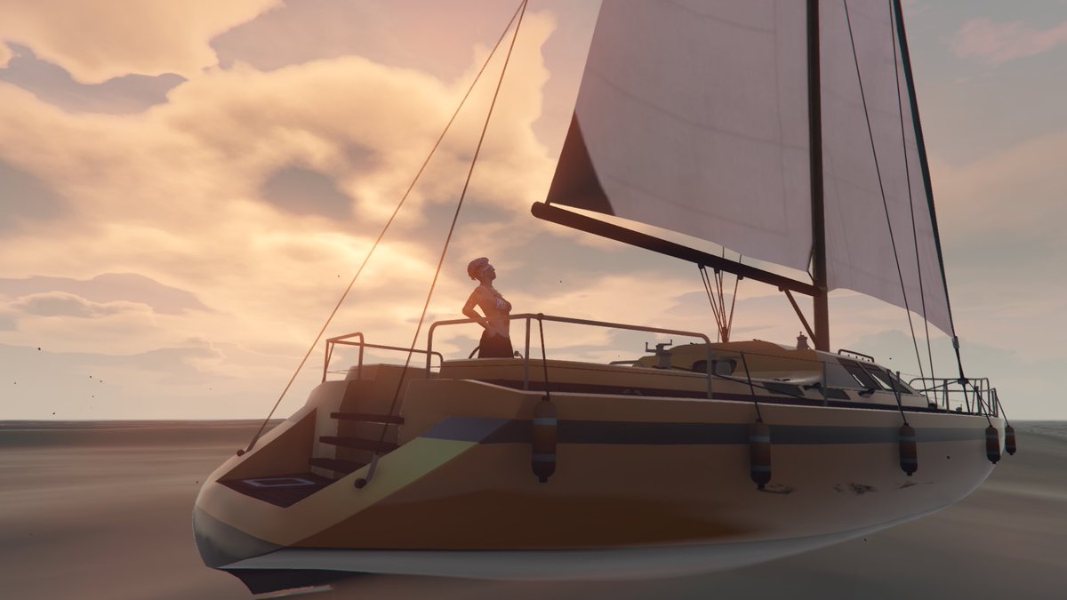 RealityEscape23's tweet photo. Sailing is so calming. Why not take your boat out for a relaxing day on the water!? Maybe even bring your fishing gear and do some fishing. Don’t forget to check the pinned post and join our discord to join the adventure! #GTAV #GTARP #FiveM #RealityEscapeRP https://t.co/1zBY6AsXAY