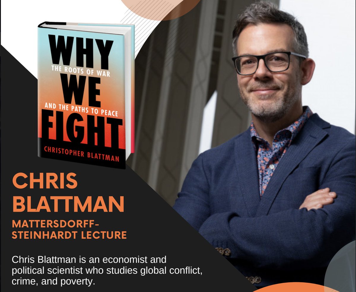 global_pdx's tweet photo. @lewisandclark is hosting an incredible event tomorrow!

Chris Blattman is speaking at the Steinhardt lecture at 7pm on Tuesday (Feb 21) in Council Chambers.

Learn More and Attend! https://t.co/r9hnB6XXrJ

@cblatts #Portland #economic #peaceful #conflict #speaker #events https://t.co/W3Go6tvXXM