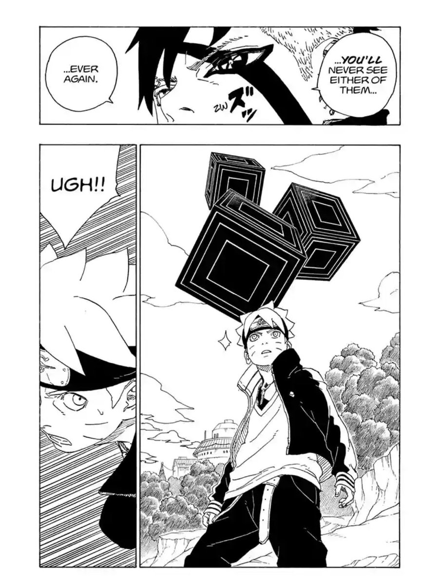 tbh Kawaki's response is silly like Boruto is so self-sacrificial he likely would chose to isolate himself willingly if Kawaki reasoned with him in a way that proved him a risk to all of his family and friends but no he just has to make it difficult