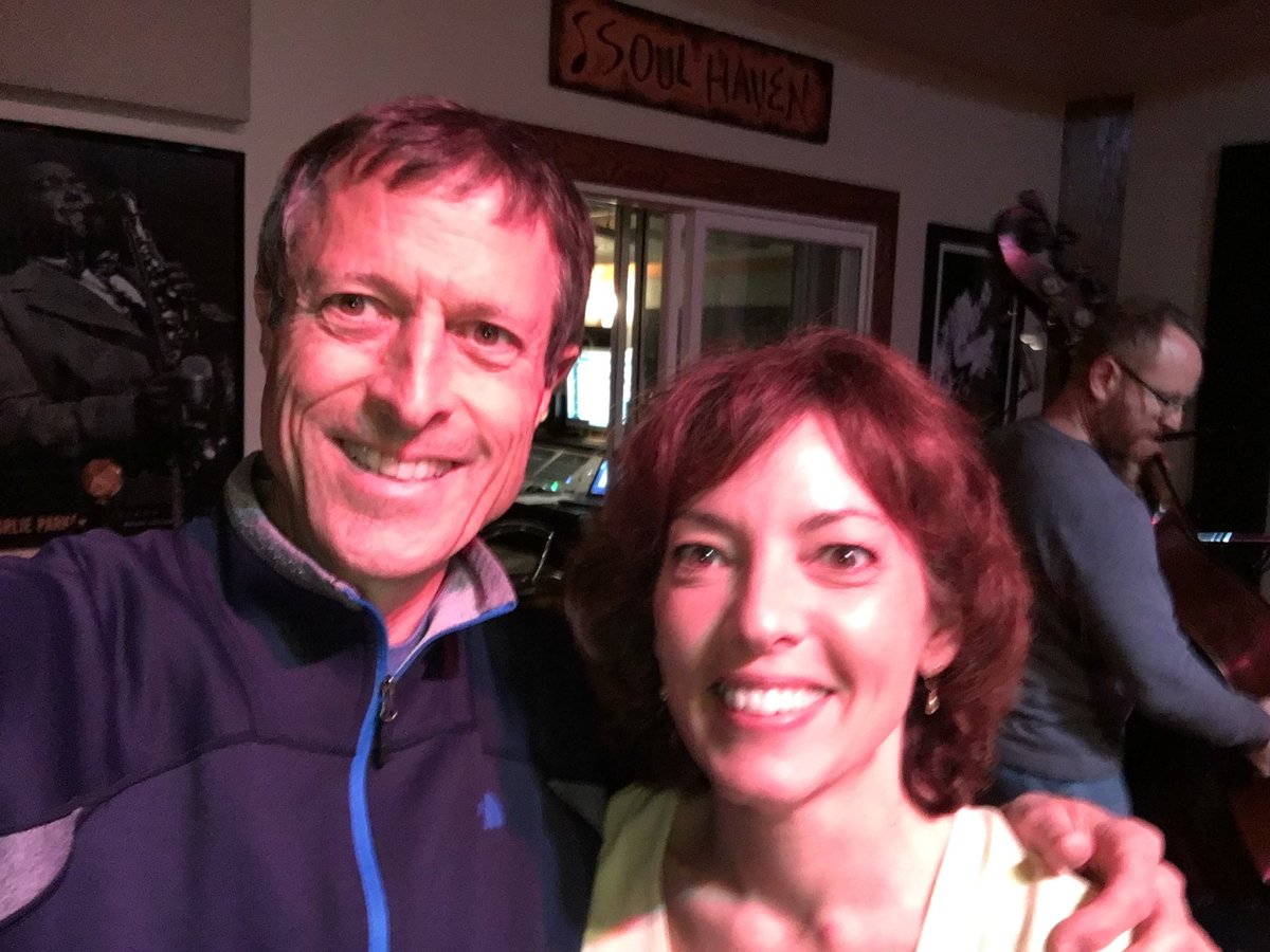 CarbonWorksBand's tweet photo. Have you listened to CarbonWorks' latest track, "Marie Osmolel" yet? 🎶 The song is fun, punk, and goofy, and Allegra played a killer violin! 🎻

📸: Allegra and @DrNealBarnard in 2016.

✨ Listen now: https://t.co/f1YU8aprhB https://t.co/C8GUwJmFyh
