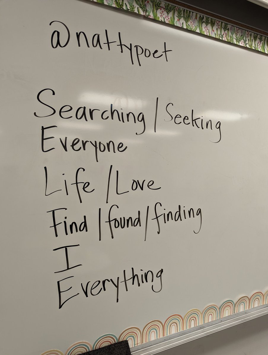 GIPS (@gipublicschools) on Twitter photo "That last line you have — even if it's only three words — it's truthful and it's powerful."
<a href="/nattypoet/">natasha carrizosa</a> w/ <a href="/CoolSpeak/">CoolSpeak, LLC.</a> curating a process of creative self-expression for our Islanders thru "SELFIE" poems.
#WeAreGIPS 🌴 "That last line you have — even if it's only three words — it's truthful and it's powerful."
<a href="/nattypoet/">natasha carrizosa</a> w/ <a href="/CoolSpeak/">CoolSpeak, LLC.</a> curating a process of creative self-expression for our Islanders thru "SELFIE" poems.
#WeAreGIPS 🌴
