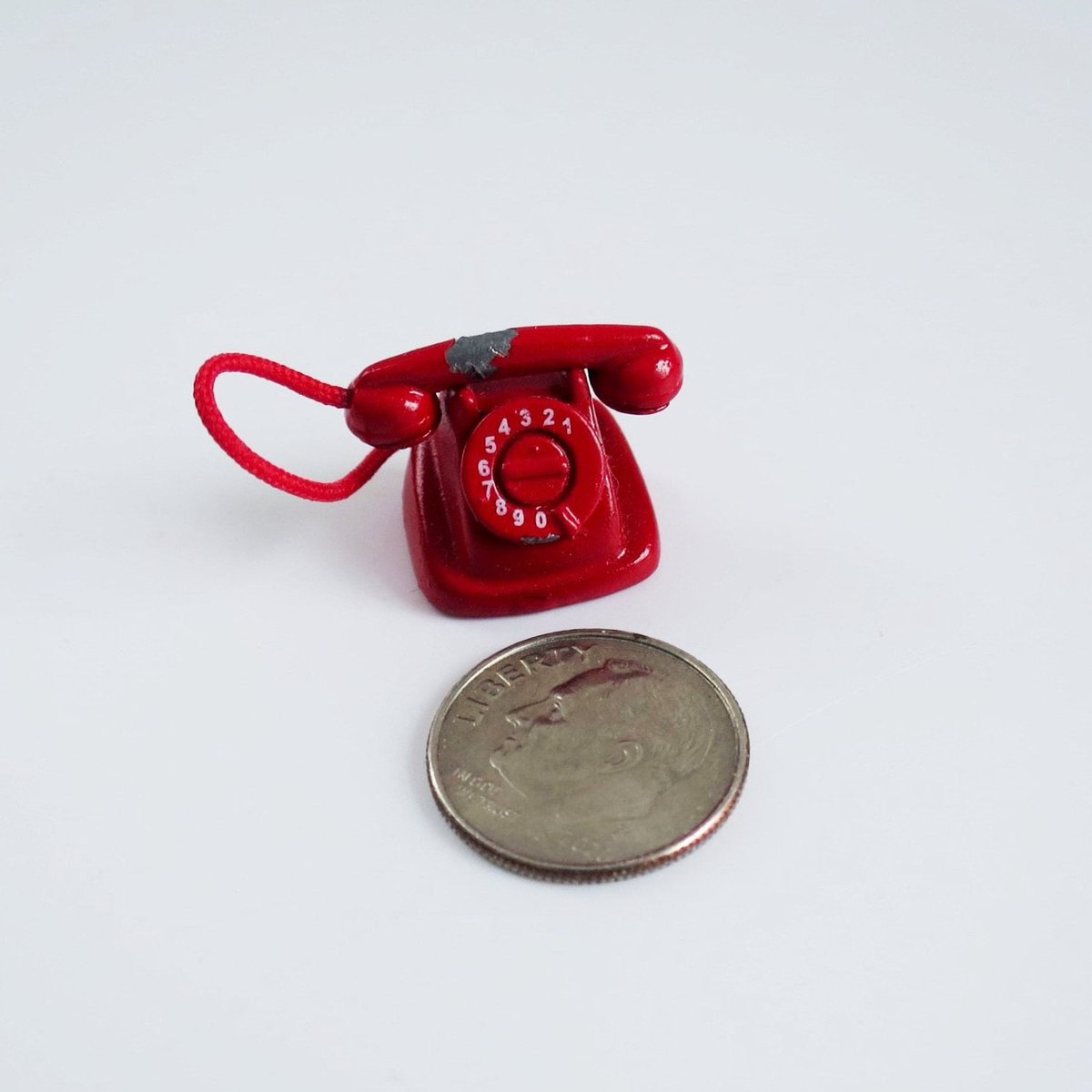swirlingO11's tweet photo. True Vintage Miniature Dollhouse Telephone, Red Enamel Mini Phone https://t.co/iCiii9xJW0 #TMTinsta #EteamUnity #SMILEtt23 https://t.co/Mglzs1rplc