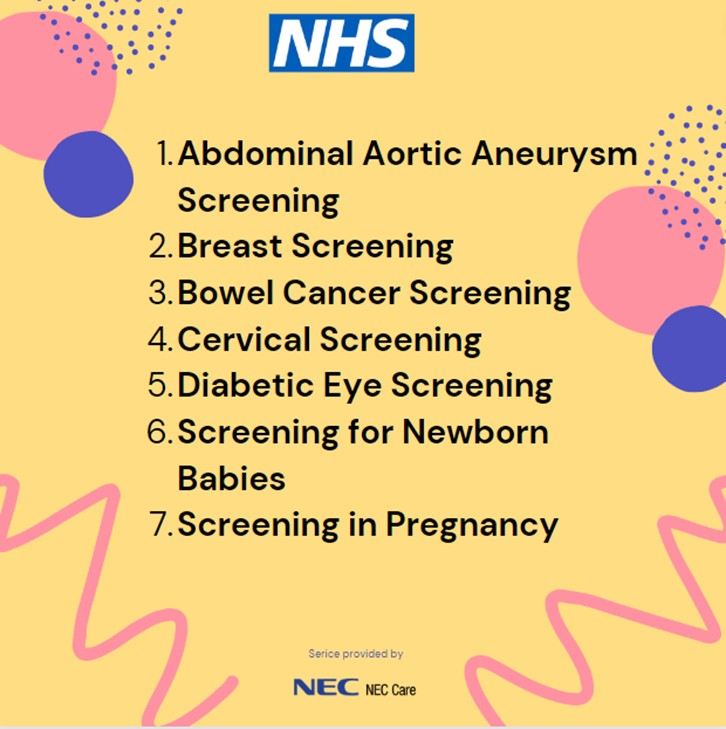 notg_neccare's tweet photo. Did you know that our service is just one of 7 screening services available to support your health?
Screening is an effective way to detect changes in the body before they are known to you. Please attend your eye screening assessment regularly #eyescreening #diabetes https://t.co/F6IMt2FczP