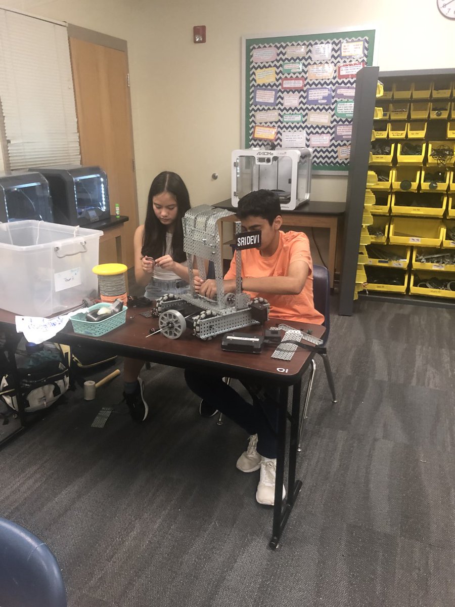 WHSCareerDev's tweet photo. WHS Celebrates CTE Month with future engineers preparing for their next robotics competition @UCPSCareerReady @AGHoulihan #CelebrateTodayOwnTomorrow https://t.co/ctD2F1vPYQ