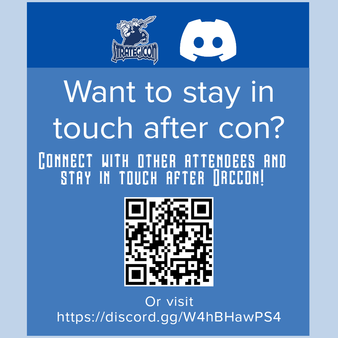 We loved having you here this weekend! 
Want to join us for game nights, chat with others in the community, and more? 
Come hang out in our community Discord at discord.gg/W4hBHawPS4