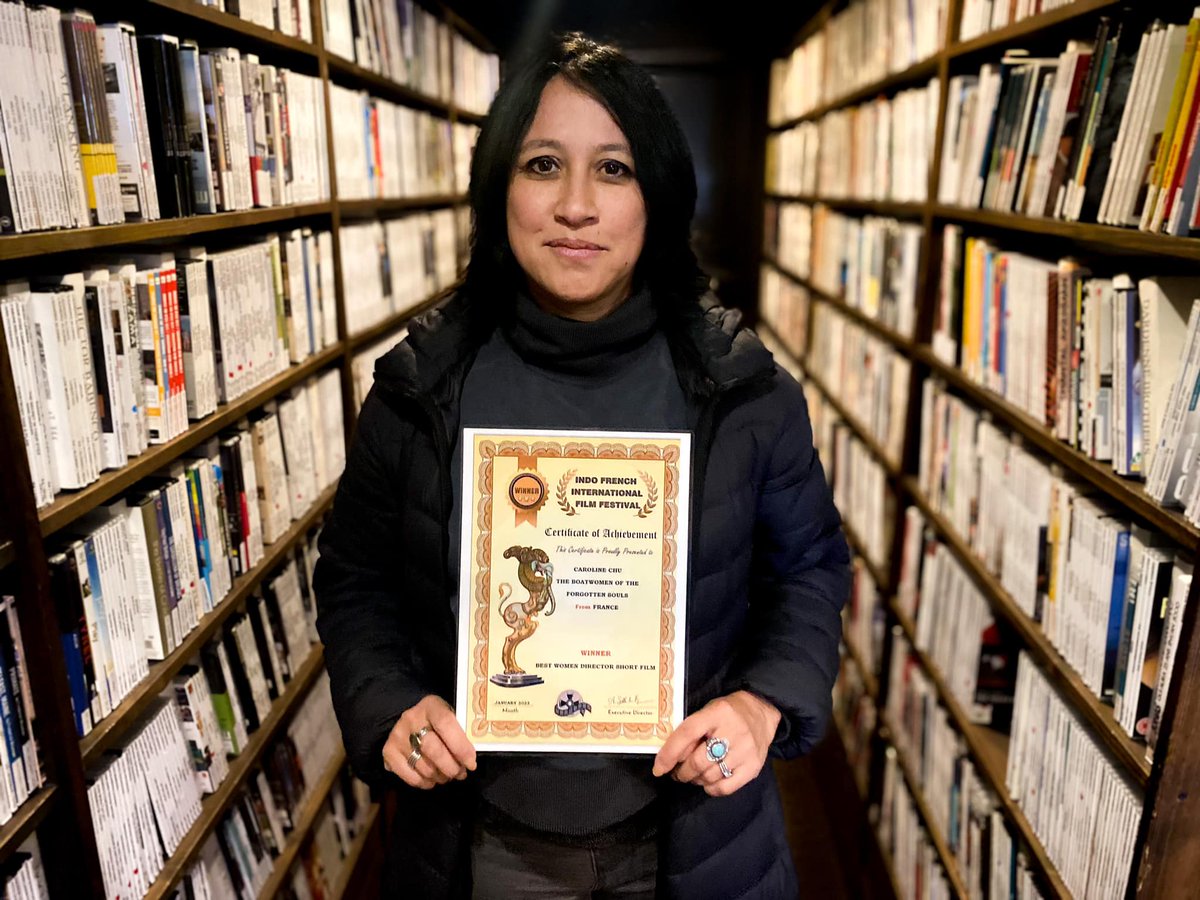 CarolineChu3's tweet photo. #india #France #FilmFestival #bestdocumentaryfilm #bestwomandirector #bestfilmonwomen #awards #puducherry #womanfilmmaker https://t.co/T1JZfMDBR0
