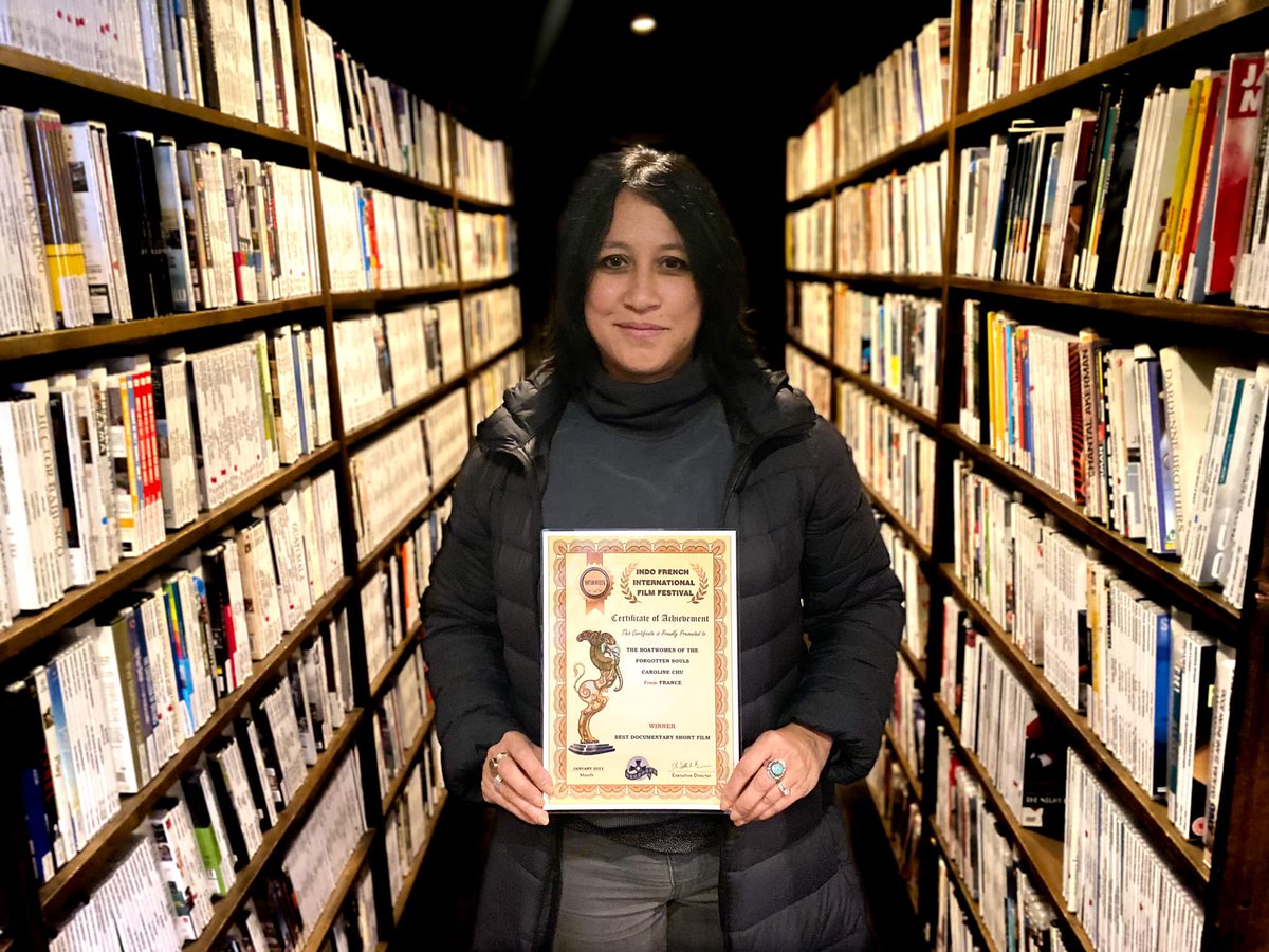 CarolineChu3's tweet photo. #india #France #FilmFestival #bestdocumentaryfilm #bestwomandirector #bestfilmonwomen #awards #puducherry #womanfilmmaker https://t.co/T1JZfMDBR0