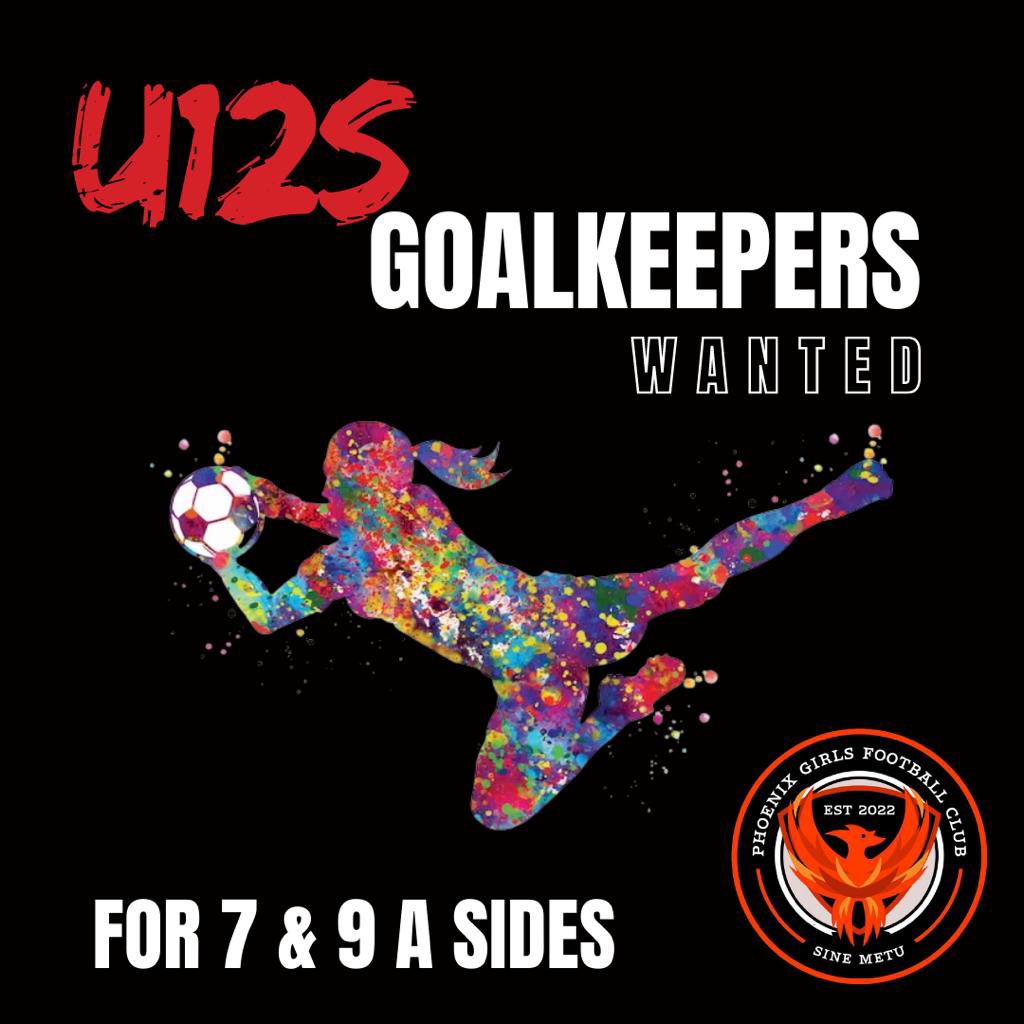 Phoenix_GirlsFC's tweet photo. Dedicated goalkeeping coaching on Wednesdays from a qualified coach. 
Team training Tuesdays . Both at Scotstoun . 
Games on Sundays. https://t.co/DGU7gmIiGa