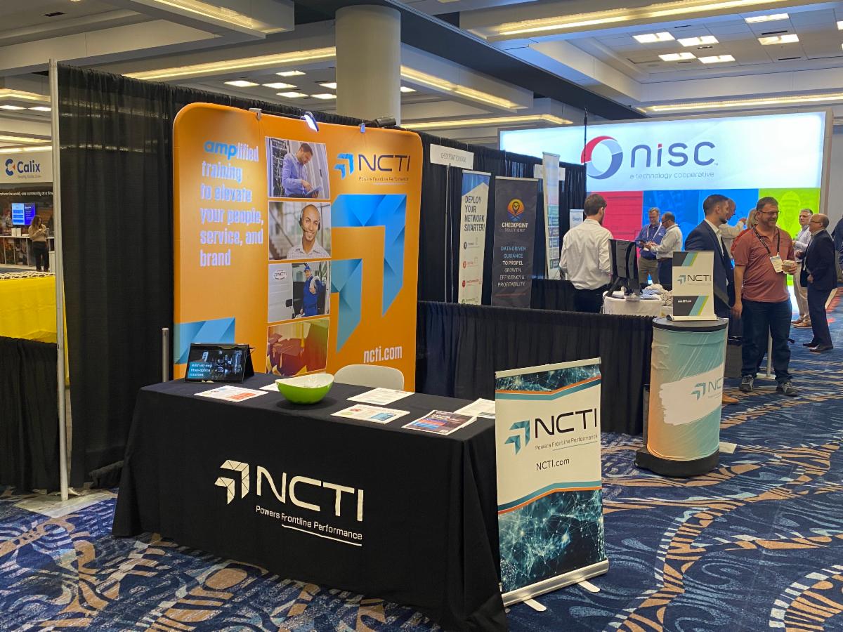 NCTItraining's tweet photo. Thanks to our hosts at NTCA for a fantastic #RTIME2023. If you're in the exhibit hall be sure to stop by booth 211. We'd love to talk to you about how NCTI helps operators with workforce development and staff retention. #nctitraining #nctilearning #broadband #payTV https://t.co/hHzObl7eoa
