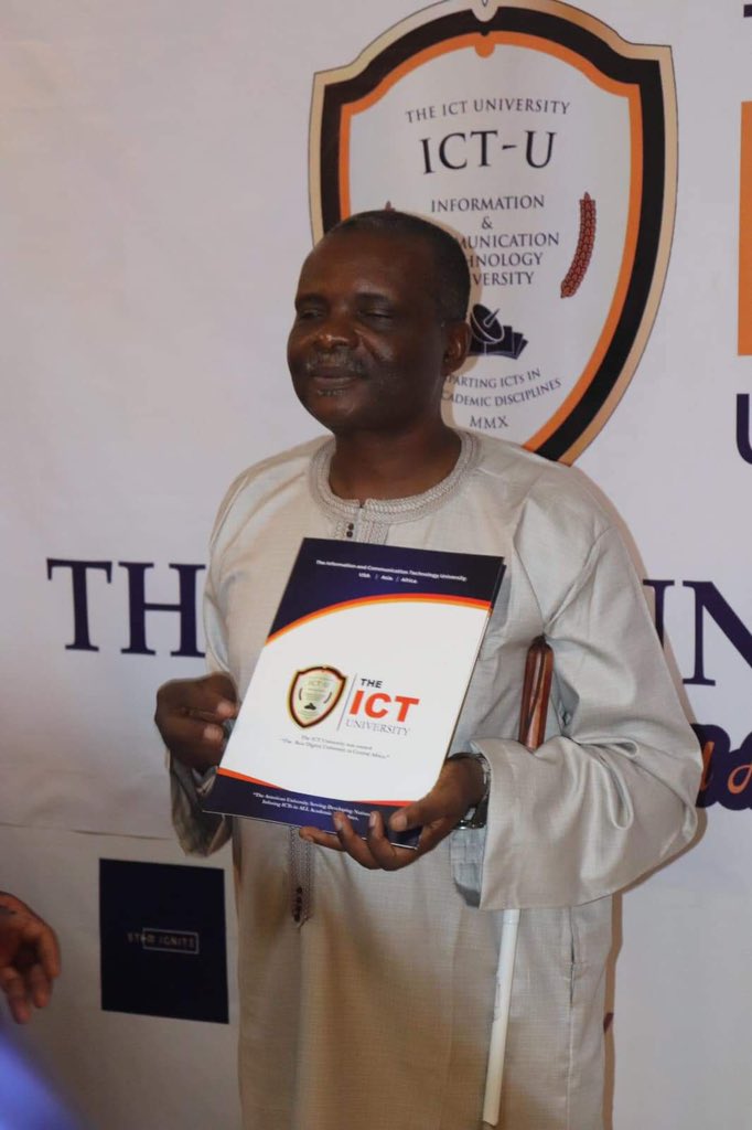 Coco Bertin proved once again to the world on this day, February 16, 2023, that disability is a state of mind. 
ICT University, at the service of inclusive education.

Apply to start with us during this Spring-March 2023 semester 
ictuniversity.edu.cm/portal-sign-up 
Tel: +237 682 388 572(WA