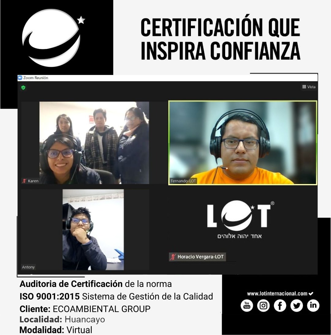 Lot_Intl's tweet photo. #AUDITORIA
Auditoría de certificación en la norma 𝐈𝐒𝐎 𝟗𝟎𝟎𝟏:𝟐𝟎𝟏𝟓 Sistema de Gestión de la Calidad
Cliente: 𝐄𝐂𝐎𝐀𝐌𝐁𝐈𝐄𝐍𝐓𝐀𝐋 𝐆𝐑𝐎𝐔𝐏
Modalidad: 𝐕𝐈𝐑𝐓𝐔𝐀𝐋

#educación #InstitutoSuperior #Instituto #universidad #estudiantes #Colegiatura #Auditores #huancayo https://t.co/7sA1wa2pXZ