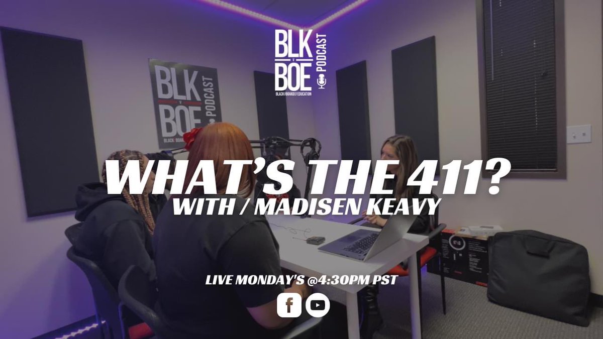 Check us out LIVE on YouTube &amp; Facebook 4:30 pst with our special in studio guest CBS13’s <a href="/madisenkeavy/">Madisen Keavy</a> 🙌🏾❤️🙌🏾 She did a FABULOUS story on our podcast that aired last week!! Join us as we talk current events and so much more #bvboe #weinhere #cuzwebeenhere #blackvboardofeducation