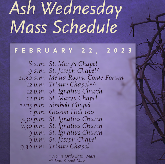Join @BCCampusMin and the BC community for Ash Wednesday Mass. bc.edu/mass