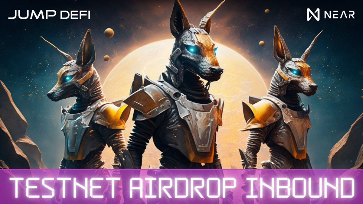 JumpDeFi's tweet photo. T  E  S  T  N  E  T    A  I  R  D  R  O  P    I  N  B  O  U  N  D

The highly anticipated $JUMP Beta Tester #Airdrop will be distributed within the next 24 hours 🪂💰

Did you participate in the Beta? 
Hop into Discord for details on your $JUMP reward!
https://t.co/DGBKdRNgNg https://t.co/PJqHwDQZsv