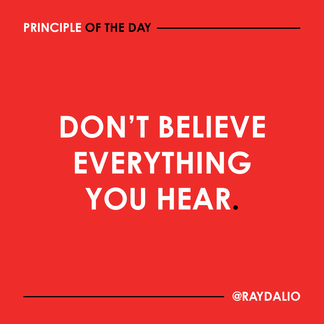 RayDalio's tweet photo. Ignore the gossip and instead focus on the most important big things that affect you the most.  #principleoftheday (1/2) https://t.co/767EeffsAN