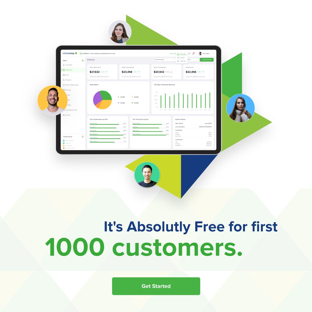 You surely don't want to miss a chance to get enterprise-level sales compensation software for free.
We have a limited-time offer for the first 1000 customers, who will get a lifetime subscription for free.
Signup now! 
salescomp.com