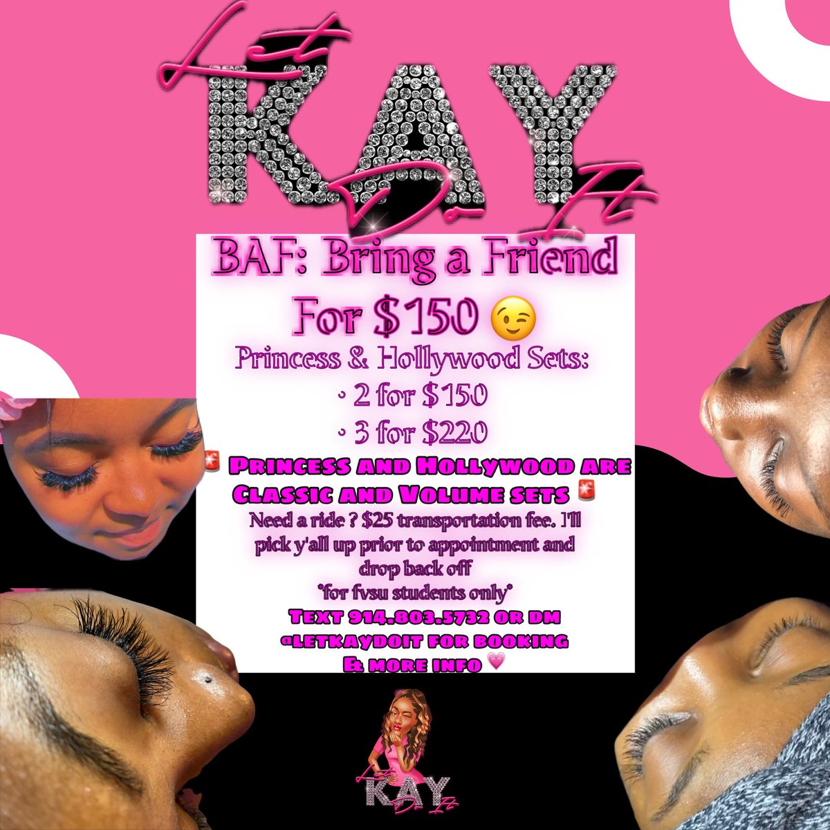 #MARCHMADNESS #SPRINGBREAK2k23 💙🫣 yk @letkaydoit got the PERFECT DEALS for you and GANGGG 🤯‼️ #BAF #bringafriend RIDING ROUND WITH TWINEM AND WE BOTH LOOK GOOD ASF🥳🤩 #letkaydoit #fvsu #nailtech #atlnailtech #maconnailtech
DM ME OR @letkaydoit FOR BOOKING AND MORE INFO ‼️