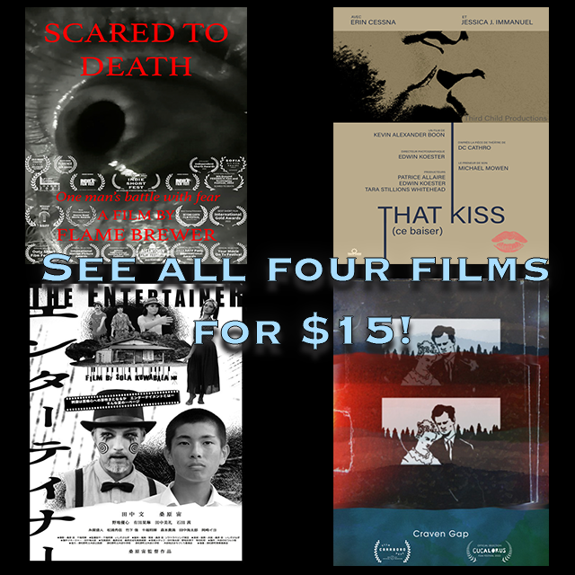 Purchase tickets here: filmfreeway.com/blueridge/tick…
See the full schedule and learn more here: blueridgefilmfestival.com
Craven Gap, Scared to Death, The Entertainer, and That Kiss are screening on Saturday, Feb 25th, starting at 1:15pm at the Blue Ridge Community Theater.