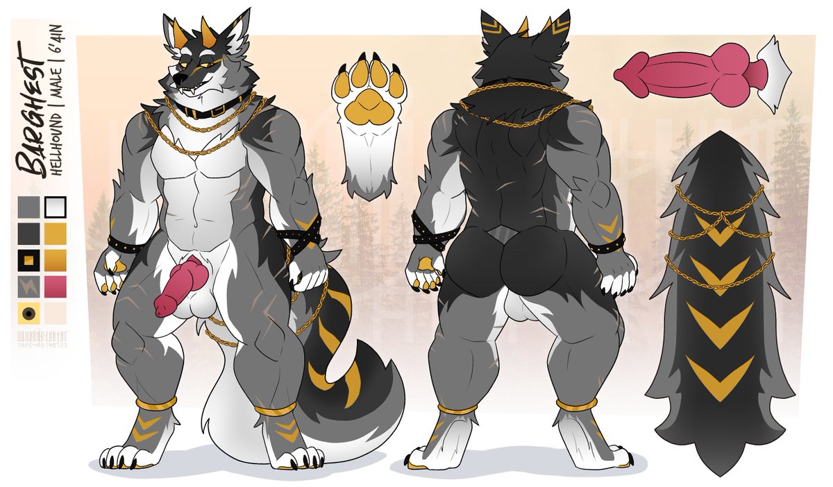 TRPCAfterDark's tweet photo. Gold chains, Red rocket :^)

New flat color reference sheet commission for AkedoFG@FA! https://t.co/WKLtfdH8gg