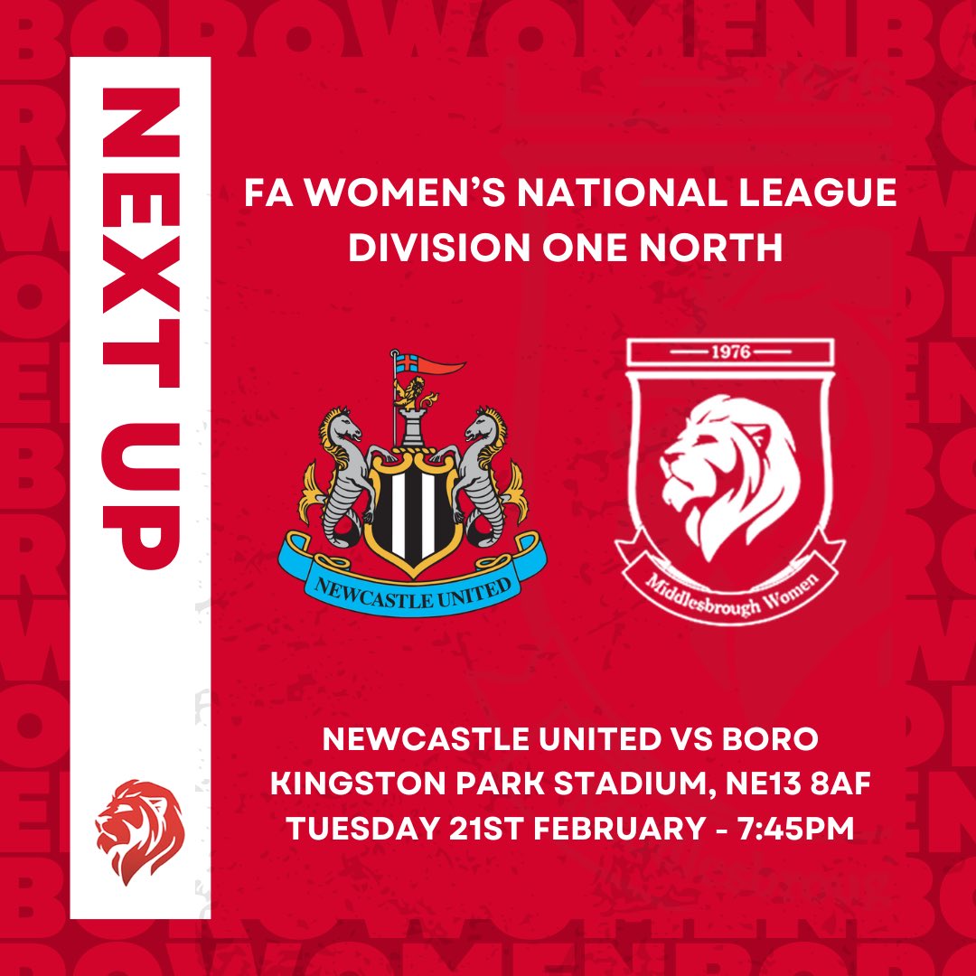 BoroWomen's tweet photo. 24 𝙃𝙊𝙐𝙍𝙎 𝙏𝙊 𝙂𝙊 🕰️ 

There’s only 24 hours to go until we are back in league action against Newcastle. We need your support in this massive game at Kingston Park! 

Tickets are still on sale through this link https://t.co/3dx4dyBOTt

Who’s coming along? 

#UTBW 🔴⚪️ https://t.co/NHHCxgIip8