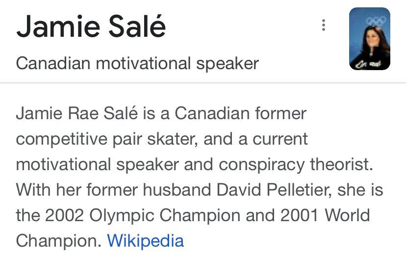 N8Sager's tweet photo. At least Wikipedia is not pulling punches about the awfulness of Jamie Salé. Someone, please, give her a wellness check and take her phone away from her.

#EndDisinformation https://t.co/qBryPyRFRm