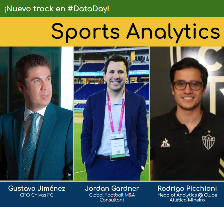 xuxoramos's tweet image. 🎉En #DataDay anunciamos nuevo track🎉. Plantamos en #Mexico por 1a vez la bandera de #SportsAnalytics⚽ con 11 conferencias que combinan la pasión por el deporte⚽️ y el rigor de la #cienciadedatos📊. Acompáñenos registrándose en esta liga: sg.com.mx/dataday