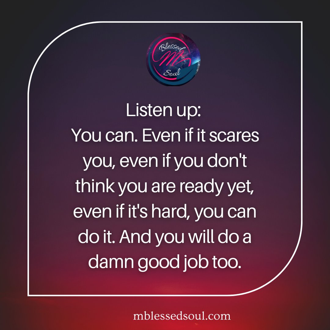 palakpancholi5's tweet photo. Listen up: You can. Even if it scares you..
.
.
#startacceptingyourdreams #believeinyourdreams #destinedforgreatness #trusttheprocess #gopositive #keepgoingstronger #breakthroughiscoming #startbeliving #peacefulsoul #happysoul #blessedsoul #mblessedsoul https://t.co/mmnOpA9uAU