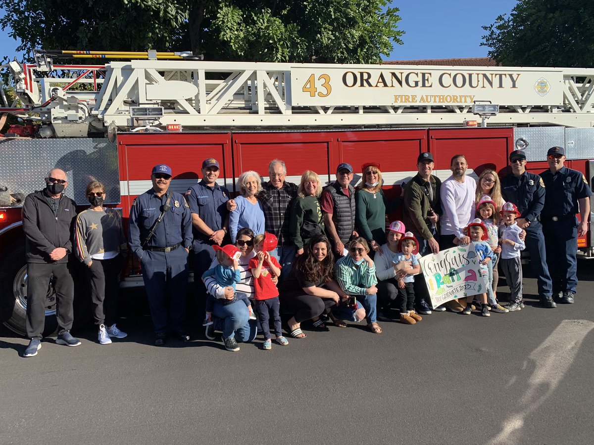OCFireAuthority's tweet photo. North Tustin - What a wonderful day as OCFA firefighters welcomed home Rafi who was born at 28 weeks and has spent almost 10 weeks at CHOC’s NICU in Orange. Rafi was greeted by family, friends, &amp; OCFA FFs. Rafi received fabulous care at CHOC and now is home &amp; very healthy. https://t.co/x8Ppb0YzUu