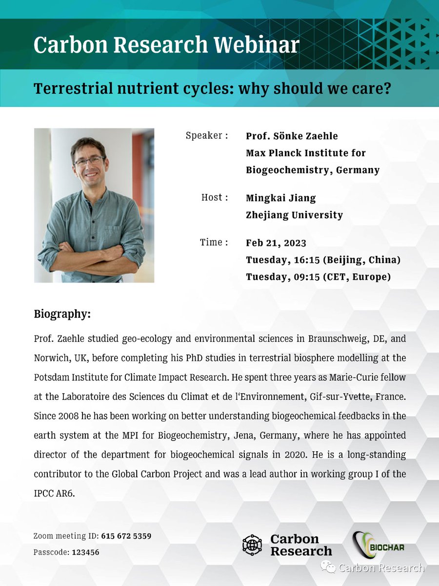 Mingkai Jiang (@jiangmingkai) on Twitter photo Honored to be hosting Prof. Sönke Zaehle virtually today at 16:15 Beijing time. All are welcome to join! <a href="/soenke_zaehle/">Sönke Zaehle (@soenke_zaehle@mas.to)</a> <a href="/jzuscn/">Carbon and Sustainable Development</a> Honored to be hosting Prof. Sönke Zaehle virtually today at 16:15 Beijing time. All are welcome to join! <a href="/soenke_zaehle/">Sönke Zaehle (@soenke_zaehle@mas.to)</a> <a href="/jzuscn/">Carbon and Sustainable Development</a>