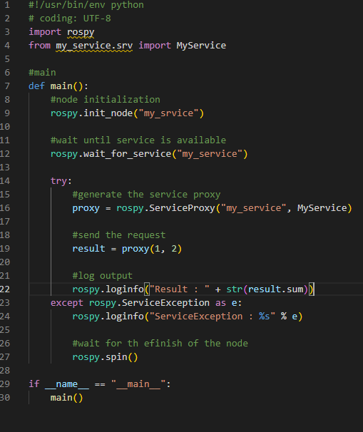 junbonzo1's tweet image. サービスによる通信！できました。
#ROS1 #PythonPrograming
