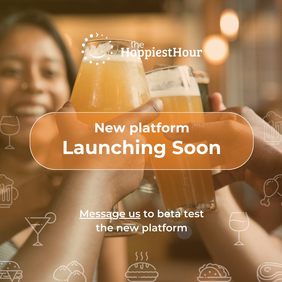 HappiestHour_WA's tweet photo. Over the last 6 months our team has been hard at work to create a new app and website. In a few weeks the new platforms will be ready for beta testing for both venues and pub customers. If you'd like to test send a message or email info@thehappiesthour.com

#supportlocal https://t.co/MvG68iy3jS
