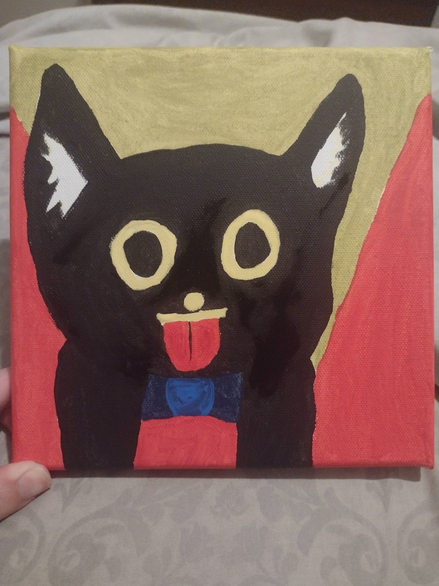 Jaxssim's tweet image. #MimArt 
A small painting of Angel, Hope you like it Mim! *Heart*