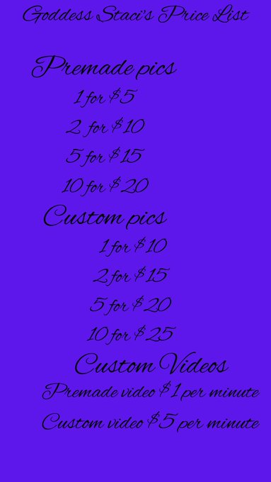This is updated price list. This list will also be available on my fansites as well. https://t.co/Iu<a href="/tag/ebonygoddess"class="tags"><span>#ebonygoddess</span></a><a href="/tag/bodyworship"class="tags"><span>#bodyworship</span></a><a href="/tag/simp"class="tags"><span>#simp</span></a><a href="/tag/realloyalfans"class="tags"><span>#realloyalfans</span></a>