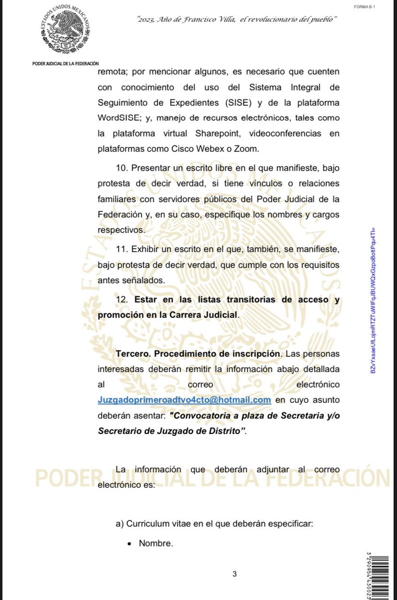 ariveraroficial's tweet photo. Oportunidad laboral para Secretari@ de Juzgado en mat. Admva en NL 👇🏻 https://t.co/gzEn8eIb65