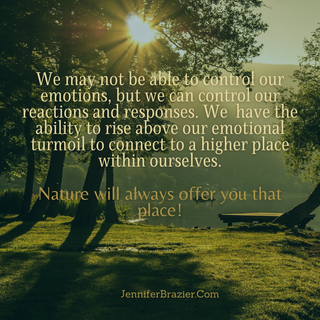 JenBrazier's tweet photo. We may not be able to control our emotions, but we can control our reactions and responses.
Nature will always offer you what you seek.
#JenniferBrazier #PassedButPresent #MentalHealth #SuicidePrevention #ChasingTheTruth #Intuition #HumanExperience #Spiritual #Emotions #Nature https://t.co/fKtzBeZVji