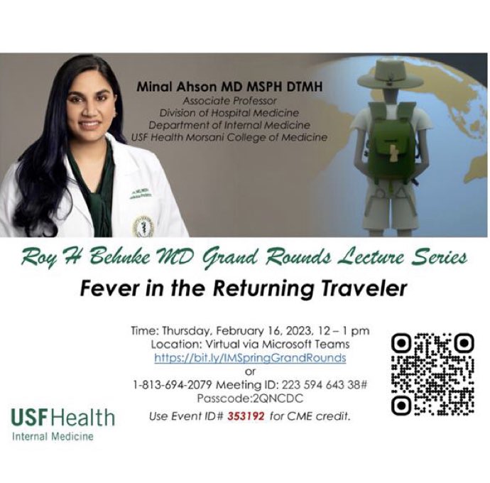 jennifermcaputo's tweet photo. Day 1 inpatient service, last week’s #GrandRounds coming in handy with this resource for working up fever in the returning traveler #IDTwitter 

https://t.co/NZexXzxQJ2 https://t.co/kbWCIumWcm