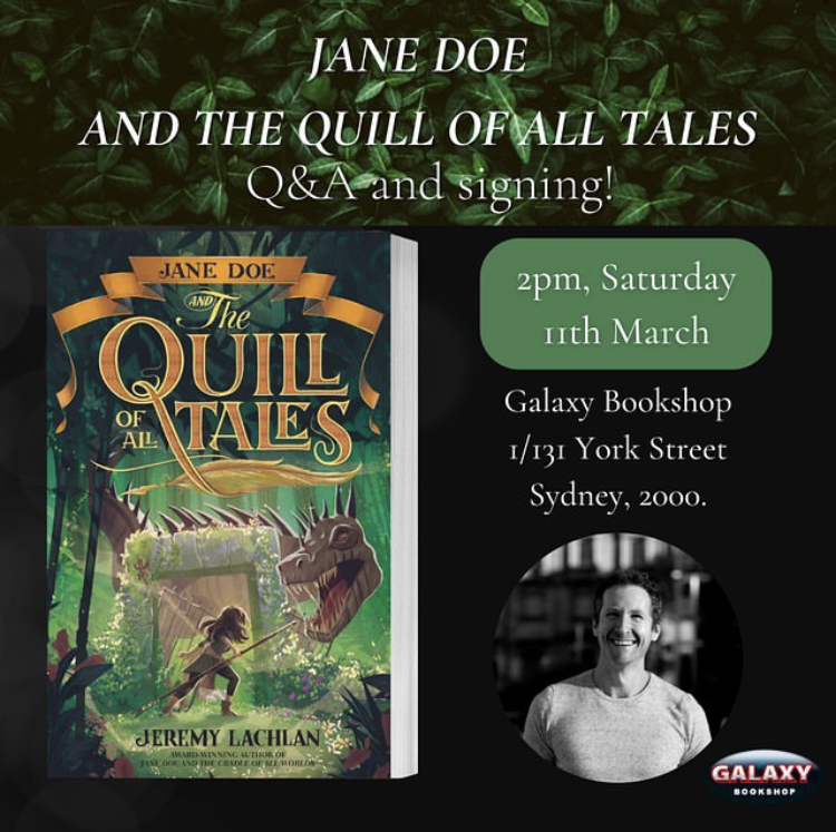 Second event announcement! SO looking forward to sitting down with my friend @hatur_nuhun28 and chatting all things Jane Doe. 2pm, Sat 11th March <a href="/galaxybookshop/">GALAXY Bookshop</a>. Please spread the word and come along if you can - we're gonna have a blast 💚