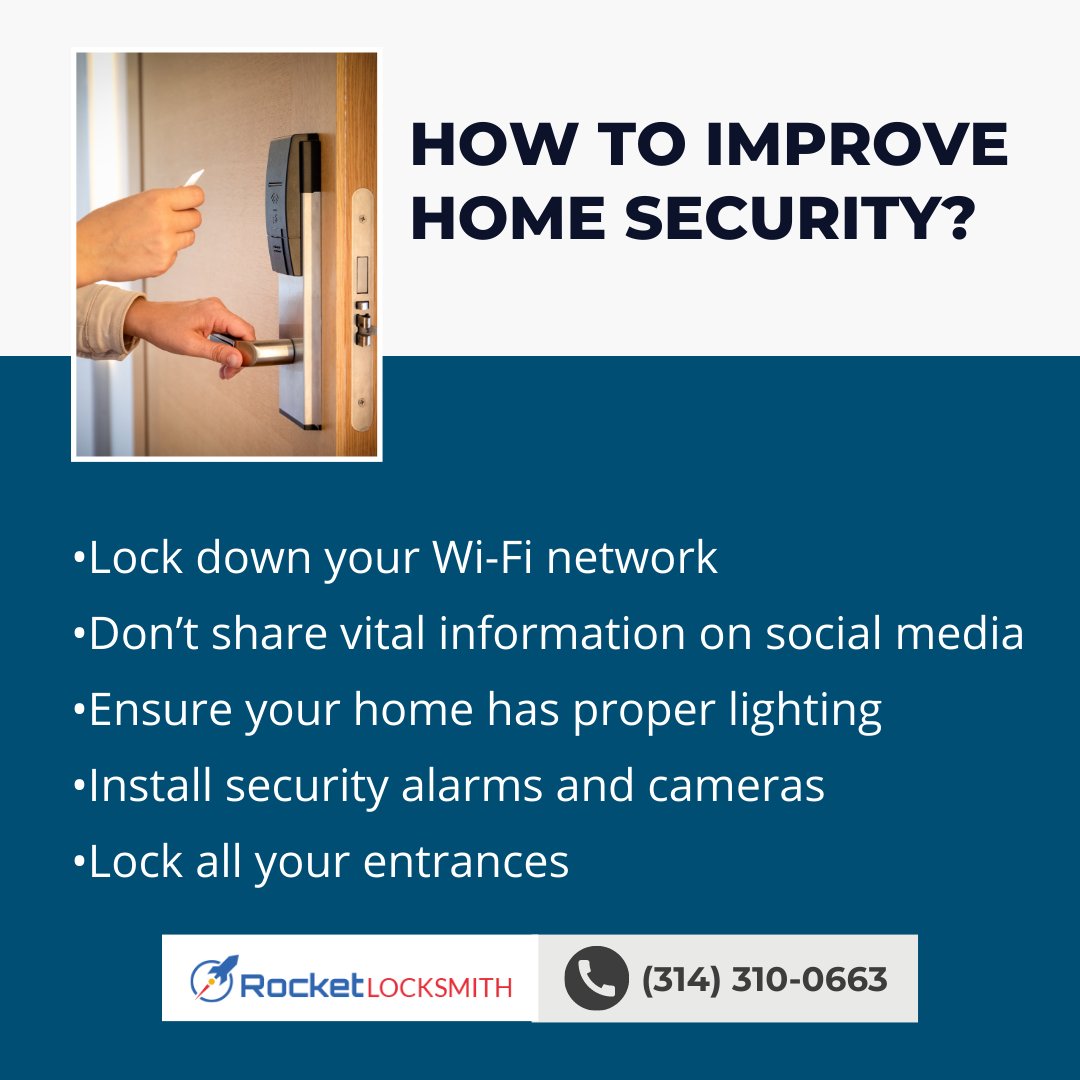 RLocksmithStC's tweet image. The experts at Rocket locksmith will give you a personal consultation about how to improve the safety of your building. 

Call us at (314) 310-0663

#houselocks #locksmith #lockschange #lockout #safety #security #home #homesafety