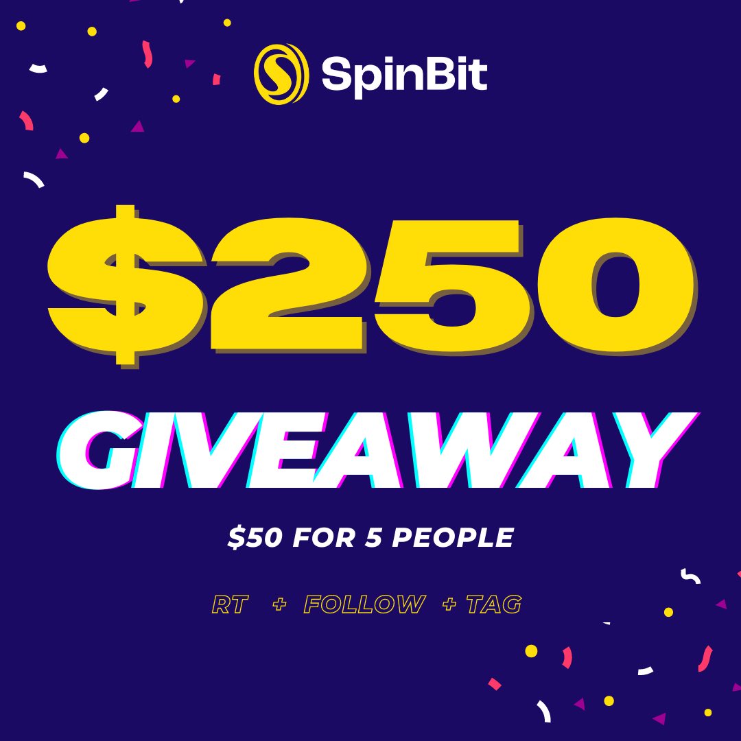 spinbet_casino's tweet image. Its #Giveaway time again! 💰🔥

$250 to be split amongst 5 winners! 

All you have to do is:

#Follow + #RT + Interact (comment/like)

GOOD LUCK 👀