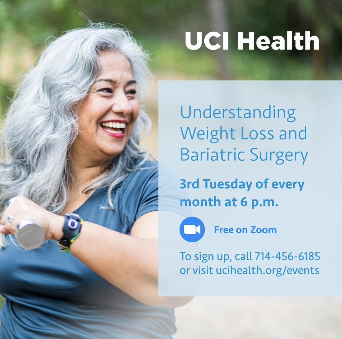 Zoom in to hear about UCI Medical Weight Loss Program!
