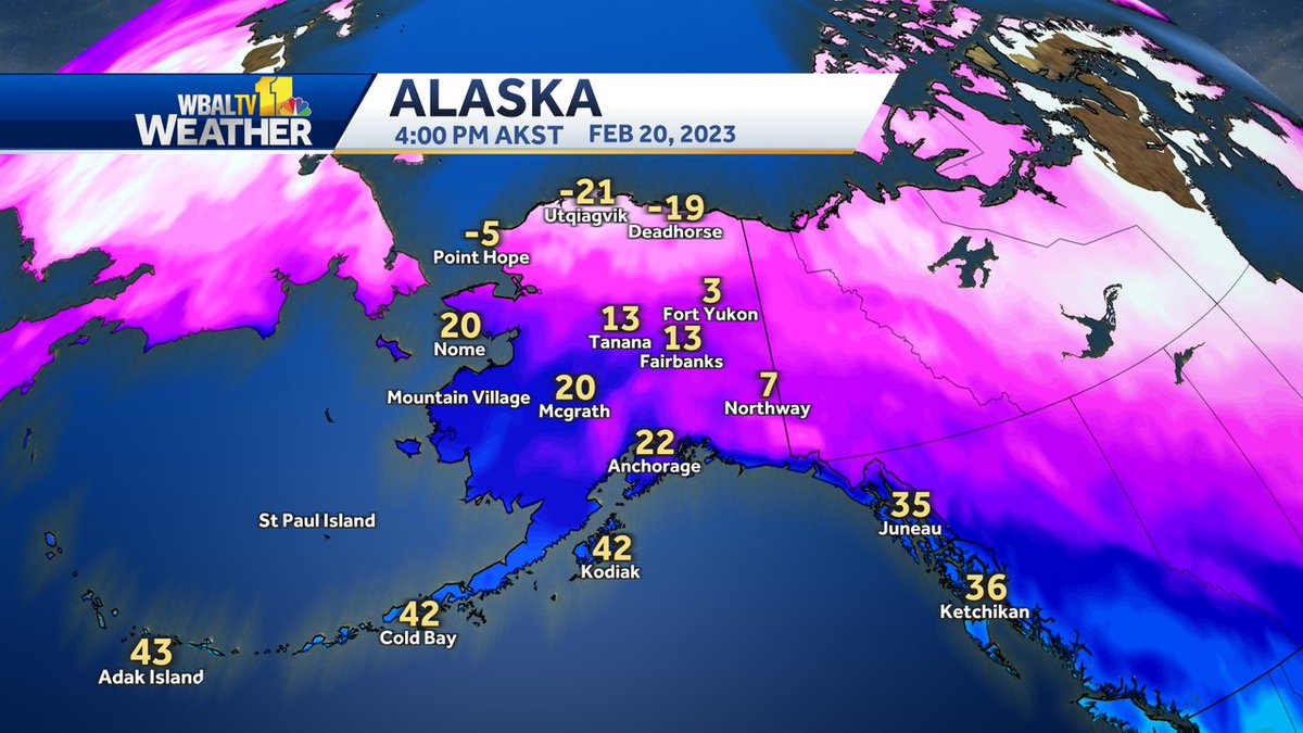 Tom tasselmyer on twitter current temperatures in alaska akwx 