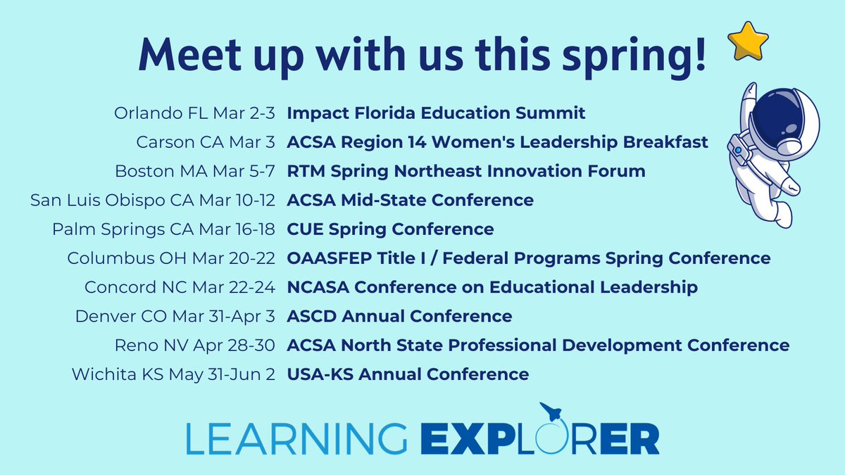 Find out how districts are making #learningresources super easy to search &amp; share. Meet up with us this spring or connect here to take a tour of the Learning Explorer lesson-building platform: ow.ly/pPF950MWssW
#personalizedlearning #classroom #instruction