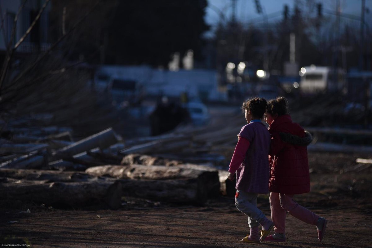 UNICEF's tweet image. As another earthquake hit Syria and Türkiye on Monday, children were forced to relive the fear and trauma they experienced two weeks ago.
Our hearts go out to them and to the victims of this new earthquake.