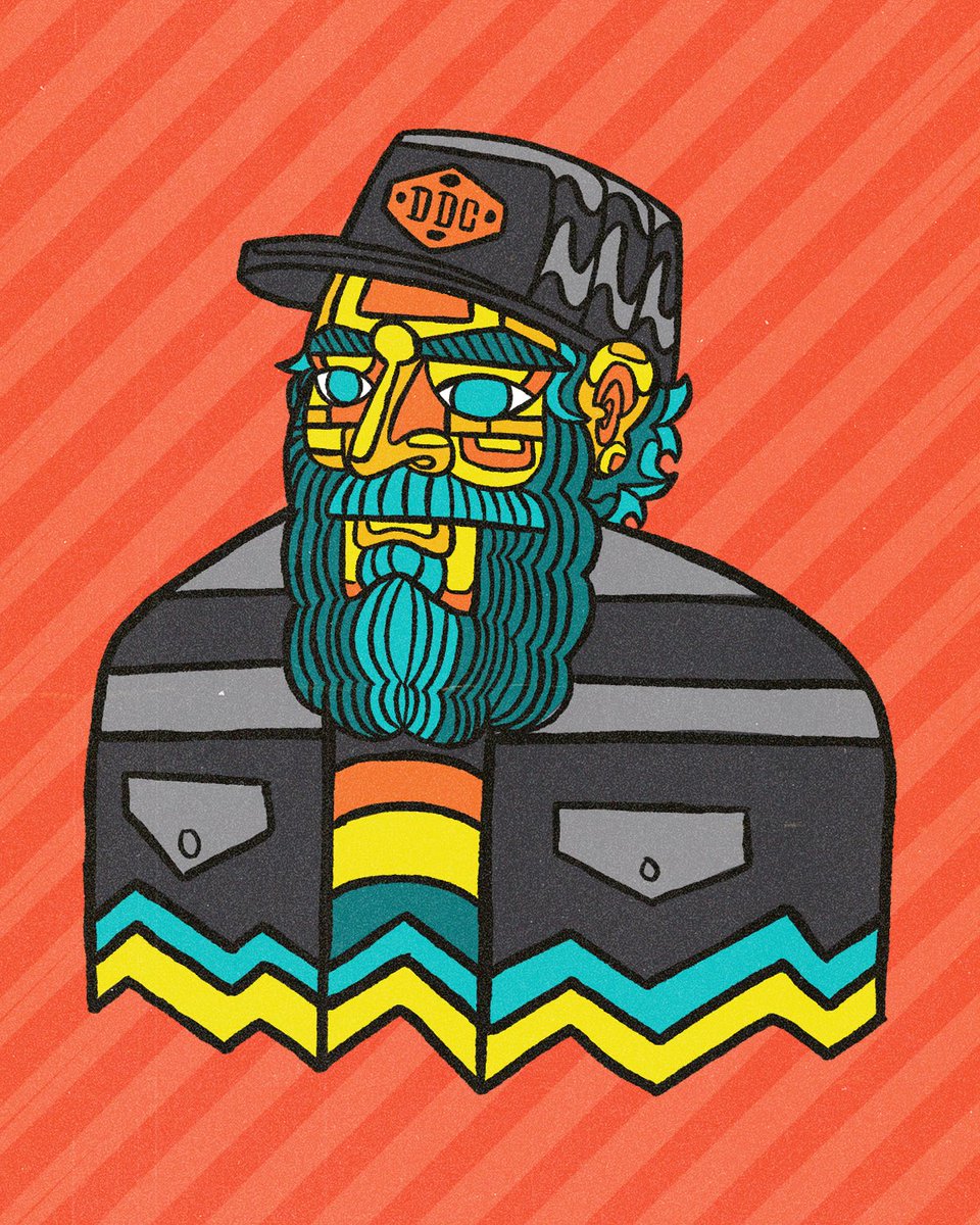 drydendrawstuff's tweet photo. Thanks @draplin for bestowing your goods and wisdom in the Salty Mountains! Your workshop inspired me to try some other styles and mess around with your dope color pallet. Keep it real and come back again soon! 🤘

#ddc #aarondraplin #thicklines #adobefresco #graphicillustration https://t.co/4B2nLp5hGE