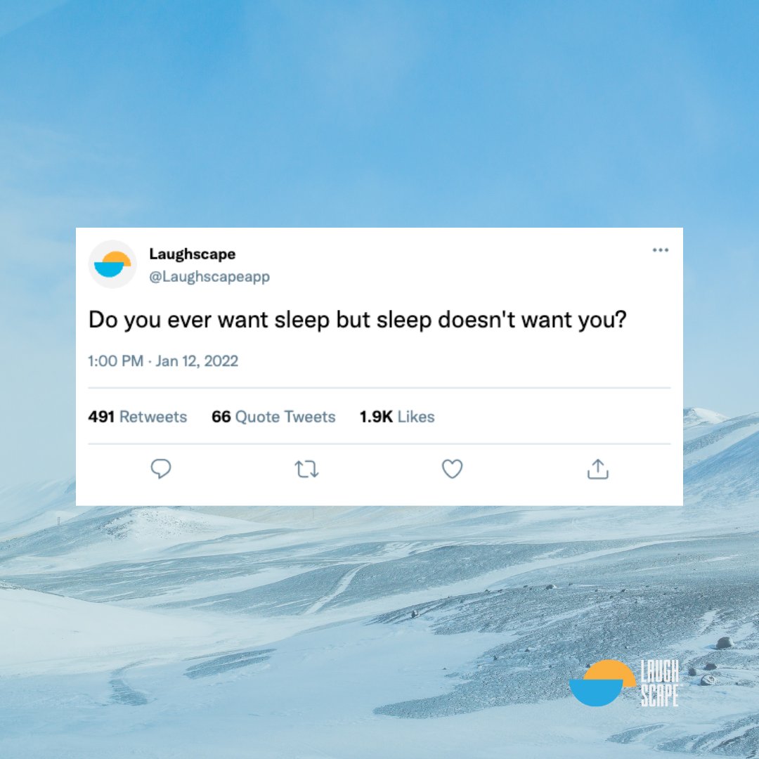 laughscapeapp's tweet image. Coz same. 😔

#Sleep #SleepHack #Insomnia #😴 #cantsleep #Mindfulness #Comedy #Laughscape #sleepstoriesforadults #Relax #Stress #unwind