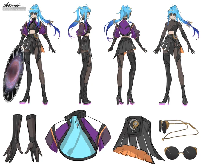 recent outfit design commissions! thank you  