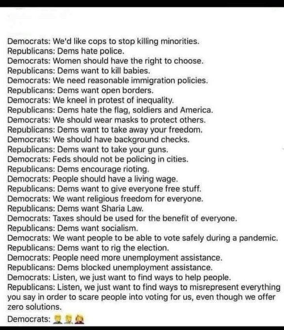 societyofhonor's tweet photo. Found on that liberal bastion of clear thinking symbolized by a big furry elephant. Credit to the tabulator of Republican nonsense. https://t.co/F6dYST2sVn