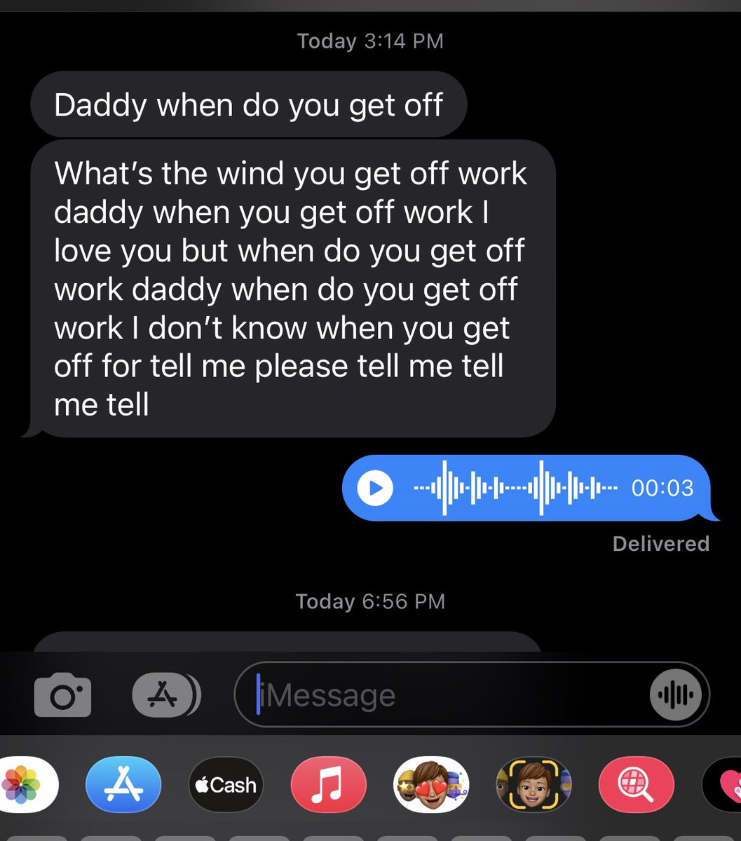ogxice's tweet photo. Alayna learned how to use the voice message 🙄 https://t.co/SedGgJ1PDp