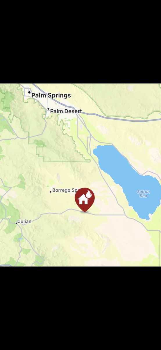 .<a href="/calfiresandiego/">CAL FIRE/San Diego County Fire</a> is at scene of multiple large vehicles on fire along Split Mountain Road south of Highway 78 in Ocotillo Wells. #BorregoIC